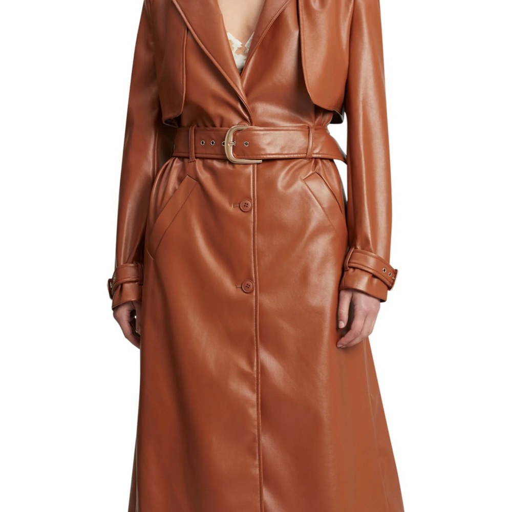 Bardot Full Vegan Leather Trench Coat